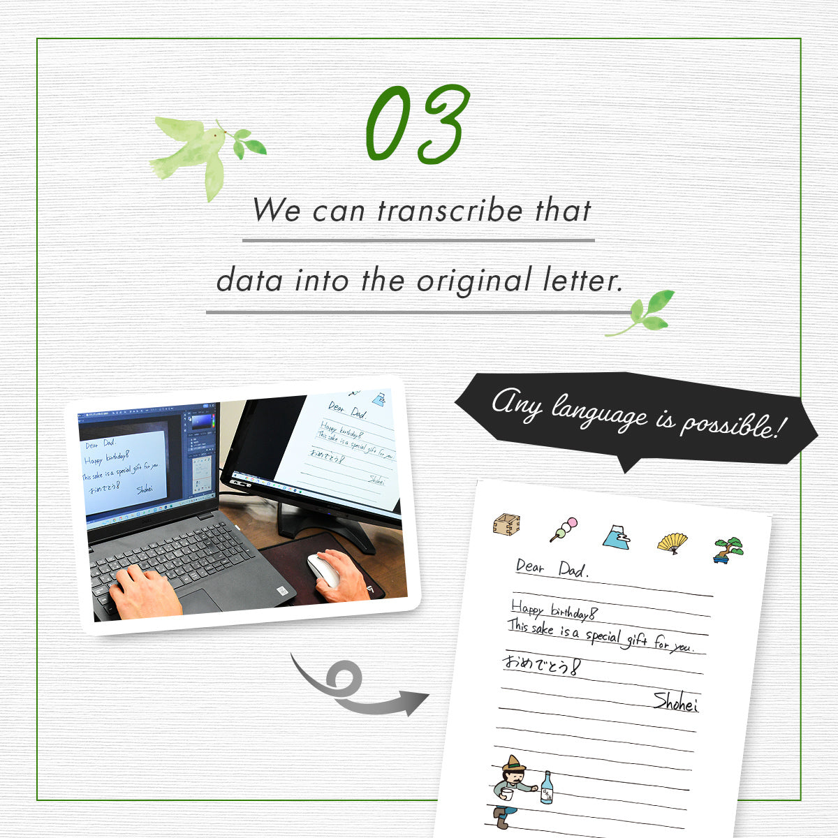 Your handwritten letter service